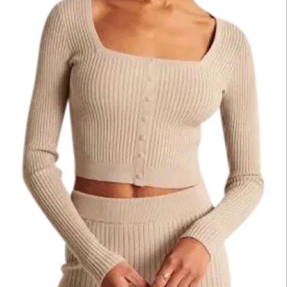 Abercrombie square neck cardigan